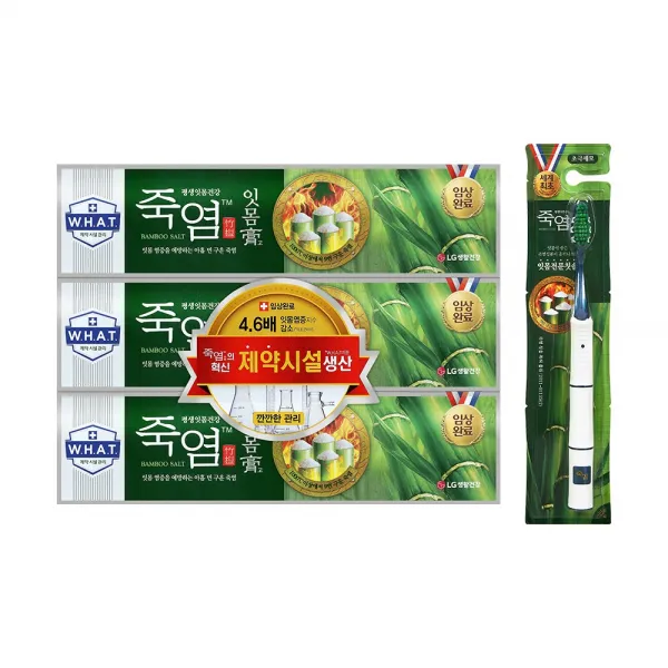 죽염 잇몸고 치약 120gX3+죽염칫솔1입, 단품