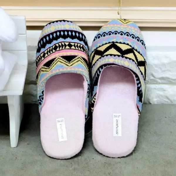 인디언패턴 (실내슬리퍼 예쁜거실실내화 거실화 슬리퍼 실내화 실내화슬리퍼 학교실내화 룸슬리퍼 거실실내화 �