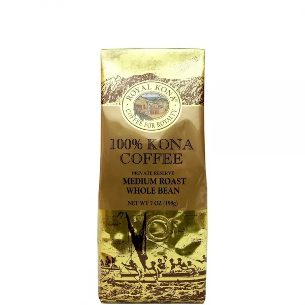 ROYAL KONA COFFEE FOR ROYALTY 왕족위한 로얄 코나 커피 100% 코나 커피 원두 미디엄 로스트 7oz PRIVATE RESERVE, 선택, 상세설명참조