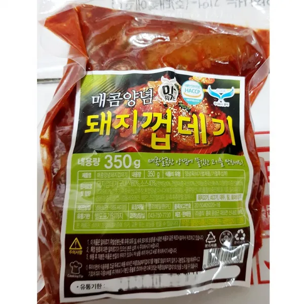 매콤양념돼지껍데기 350gx25, 1