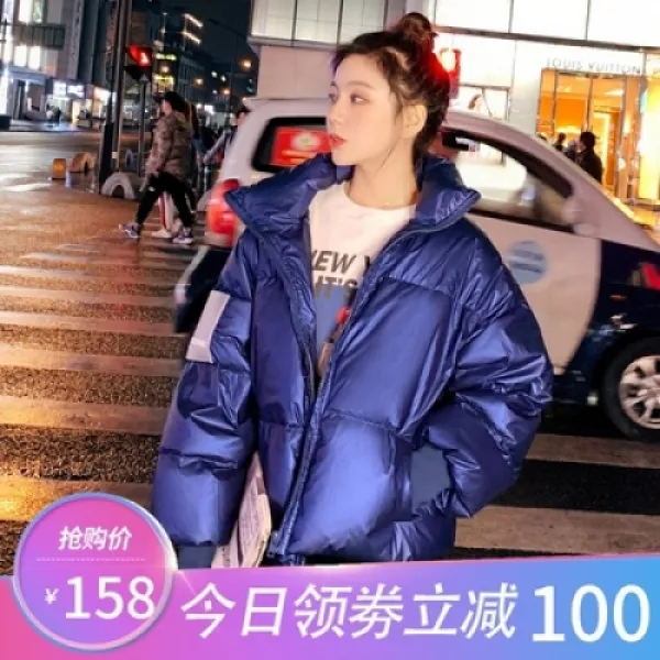 DAPANDA 패딩 여성 쇼트 2020 오리털에 작은 키까지 더해져 스타일리시한 베이커리룩 인스