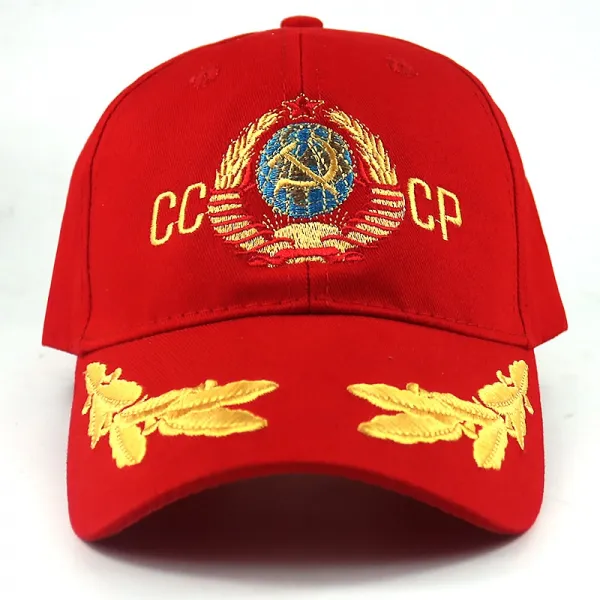 CCCP 소비에트 연방 야구 모자 유니 조정 면 CCP 자수 스냅백 패션 남성 도매업 남자