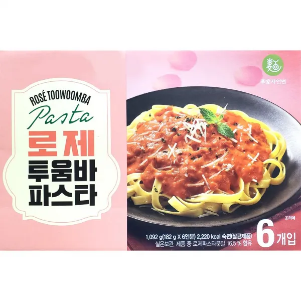 [올록O0] 집에서 간단히 맛있는 로제 투움바파스타 182그램 6인분 8998998EA