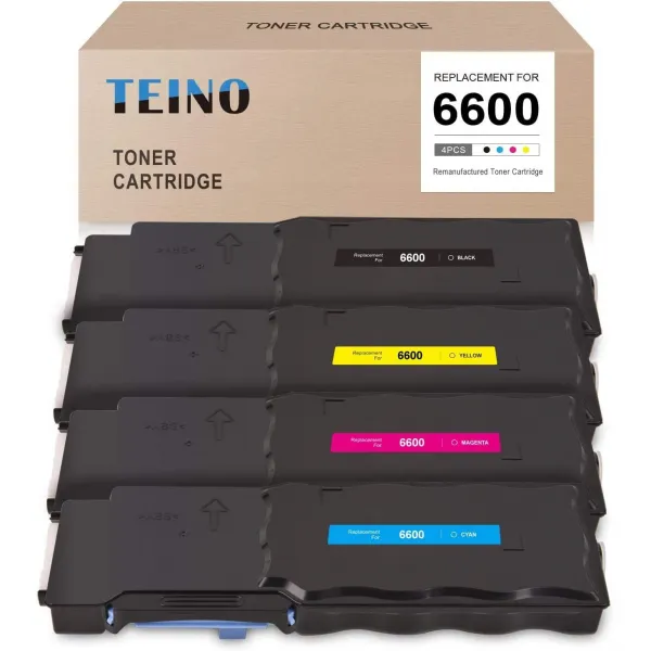 teino 재생 토너 카트리지 교체 를 제록스로 복사하다 workcentre 6605 6605dn 6605n phaser 6600 6600dn 6600n ( 검은 색 녹청