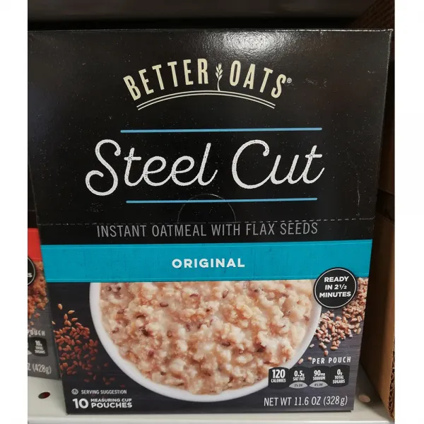 Better Oats 스틸컷 인스턴트 오트밀 오리비널 10봉(328g)X2팩 시리얼, 2개