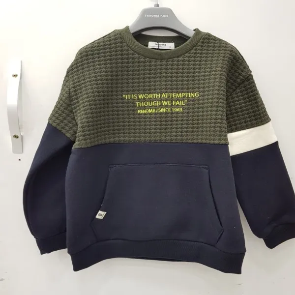 레노마키즈 누빔지 배색 티셔츠 R1943t142