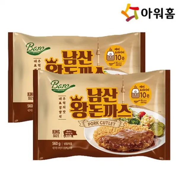 아워홈 남산왕돈까스/치킨까스2봉, 남산왕돈까스2개