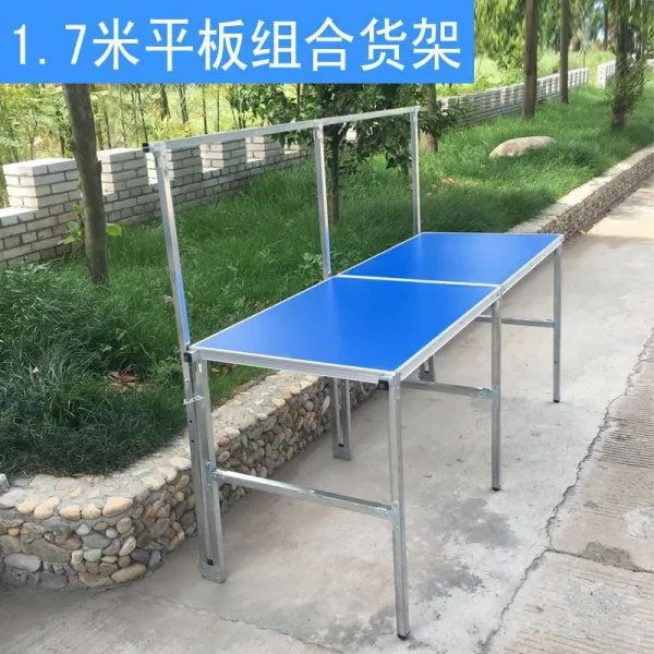 돗자리 장 노점상 접이식 짐받이 노점 피크닉테이블 다용도 의류 전시테이블, T06-1.7미터두꺼운 딱딱한 세트프레임