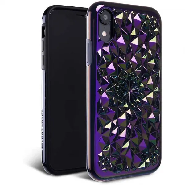 FELONY CASE 보호 아이폰 XR 케이스를 흡수 중죄 CASE 아이폰 XR 케이스 만화경 CASE 3 차원 기하학적 36