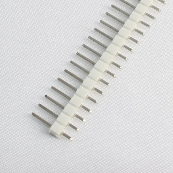 컬러 핀헤더 Single 1x40Pin Straight (2.54mm) 화이트핀헤더 DM2716, 단일상품