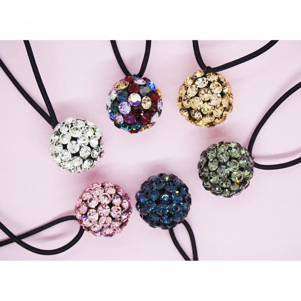 스와로브스키 스톤 왕방울 머리끈 럭셔리머리끈 보석머리끈