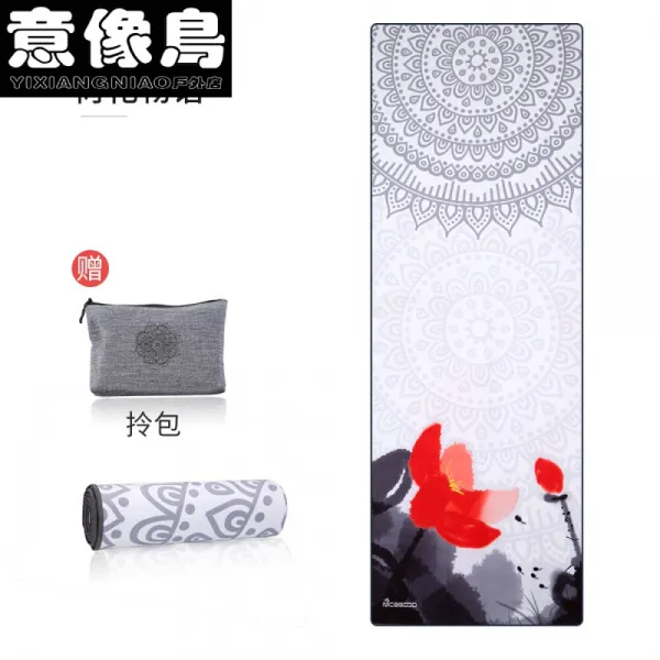요가 전문 점 수건 내 미 끄 러 움 을 세탁기 로 빨 아들 일 수 있 고 땀 내 미 끄 러 움 을 견 딜 수 있 는 여자 들 은 휴대용 헬 스 수건 얇 은 요가 매트 에 두 꺼 운 수건 연꽃 이야기
