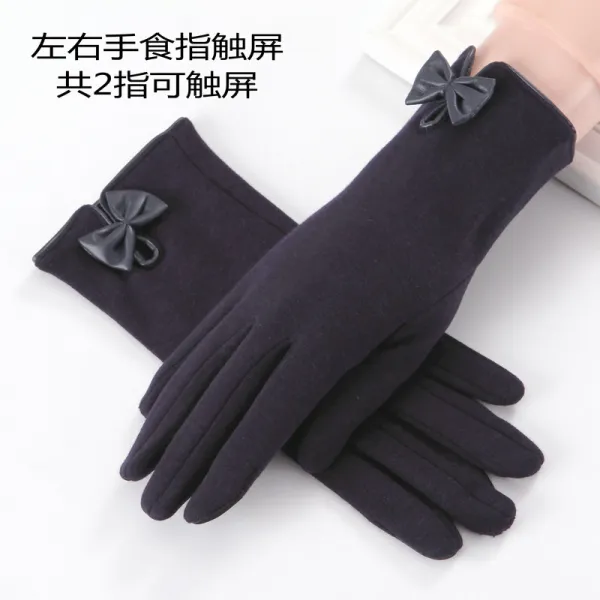 보온 덧장갑 큐티 터치 스크린 면 기모 라이더 추동 여성 학생행 가을 겨울