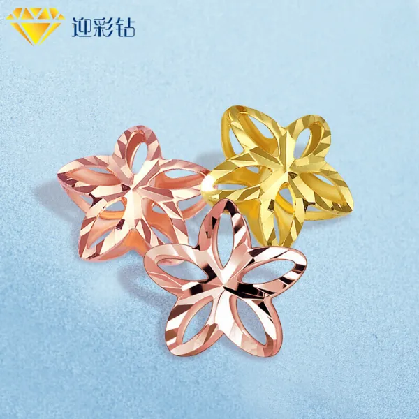 로봉상 2019 신상 2019 신상 18K 펜던트 로즈 골드 펀칭 플라워 펜던트 펜던트 목걸이 펜던트 팔찌 액세서리 여친절 여자친구 생, 단일상품
