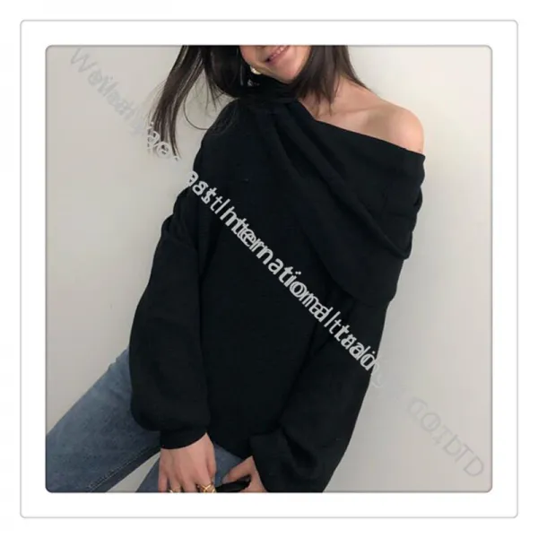 Xn새로운 여성의 야생 스웨터 두껍고 니트mp1948