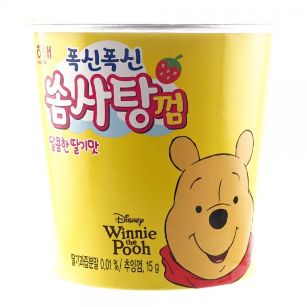 우주네점빵 해태제과 폭신폭신 솜사탕껌 달콤한딸기맛 15g 20개, 단일 수량
