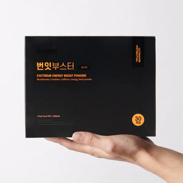 얼티밋포텐셜 번잇 운동 부스터 스틱형 크레아틴 카페인 헬스보충제 10g X 30개입, 포도맛, 1box