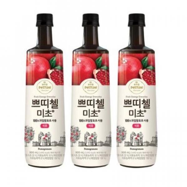Cj쁘띠첼 미초석류 900ml*3병 3병 900ml
