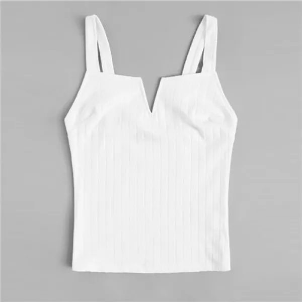  해외 Shein 베이지 슬림 장착 솔리드 캐미 탑 여성 여름 파티 미니멀리스트 기본 스파게티 스트랩 조끼