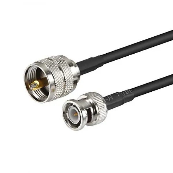 PL259 RG58 케이블에 MWRF 소스 BNC 수 (10 인치); BNC 남성 마개 접합기 잠바 떠꺼머리 케이블 RG58에 UHF PL259