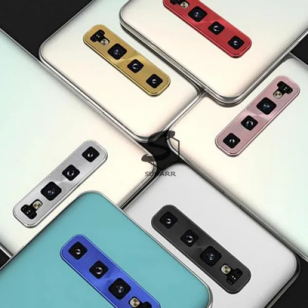 [바보사랑]갤럭시S10 노트10 플러스 E 5G 핸드폰카메라 렌즈보호 필름 캡 메탈커버, 1개, 갤럭시A50(A505)/scc901블루