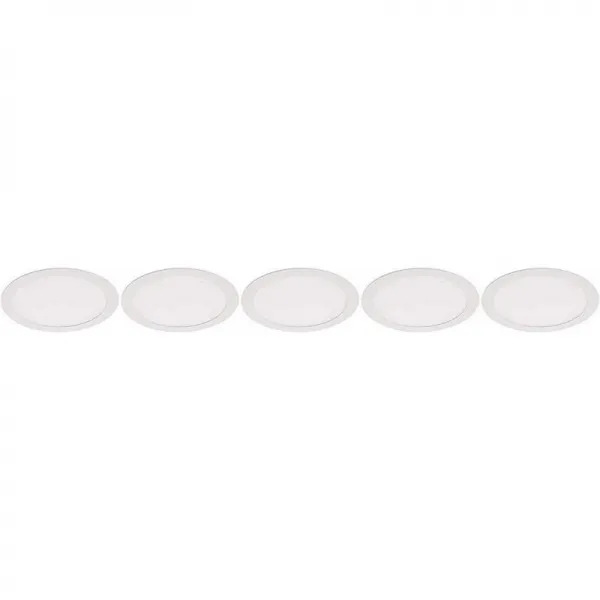 JANDEI - 18W 라운드 휴무 자연광 4000K 불투명 화이트 알루미늄 서클에서 5배 다운라이트 LED 200-205MM 틈새 시장, 단일옵션