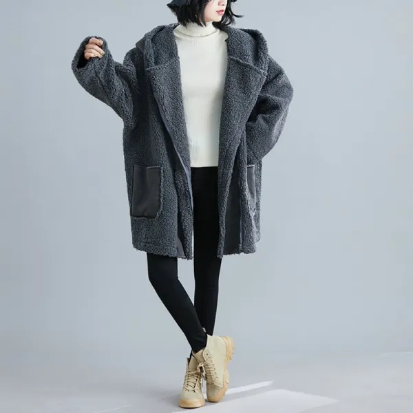 플랜글로벌 여성 후리스 후드 자켓cth