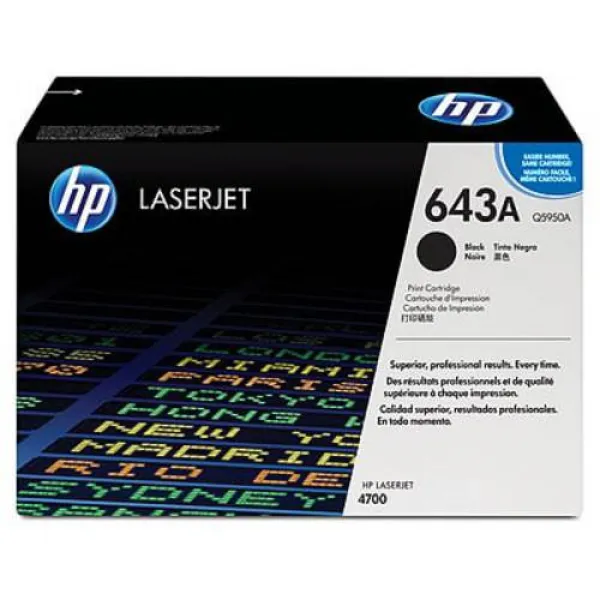 HP 643A (Q5950A) Original Toner Cartridge - Single Pack 1 Each (Quant, 상세내용참조, 상세내용참조
