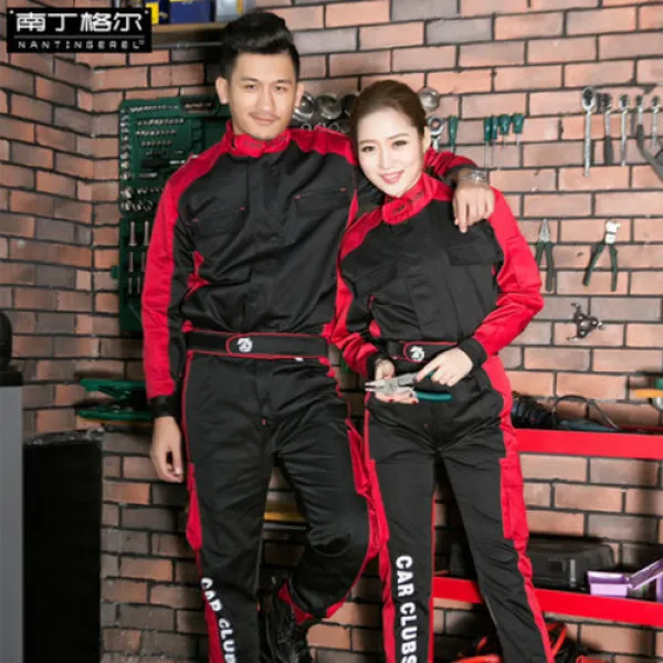 남여공용 작업복 정비복 근무복 춘추긴소작업복세트남자동차미용수리공장기수작업복세차4s점정비