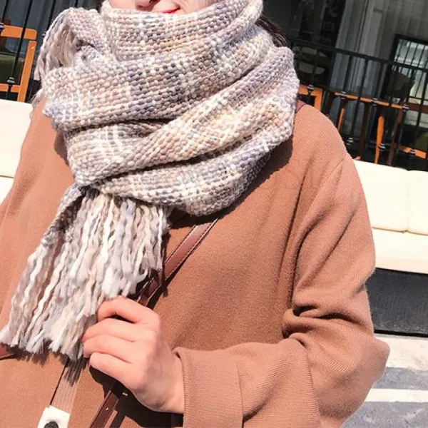 Kirahosi 여성 목도리 머플러 겨울목도리 패션 326호+덧신증정 Cbqbqn3z