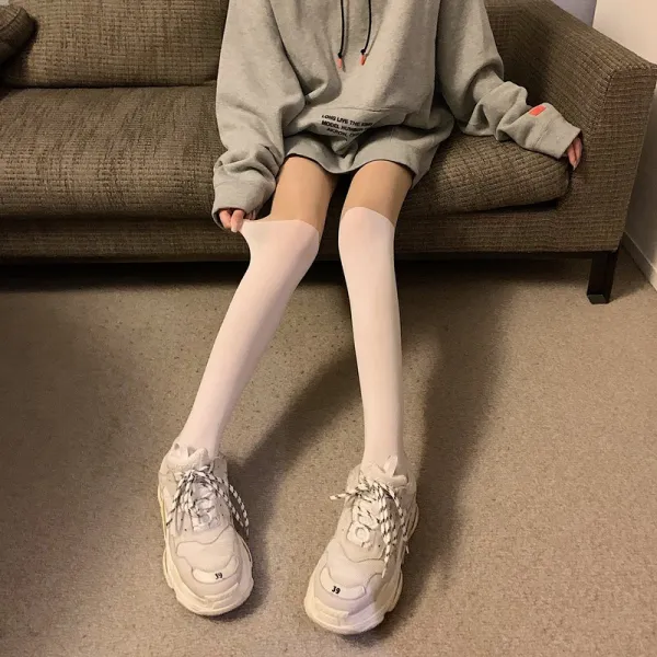 Dipylon 여성 찢청 핫팬츠 청바지 거그가봄 박진감 넘치는 가짜 종아리 팬티스타킹 망사 레드