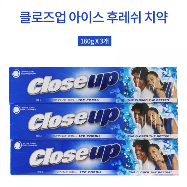 클로즈업 아이스후레쉬 치약 160g 9입/입안가득상쾌한, 1