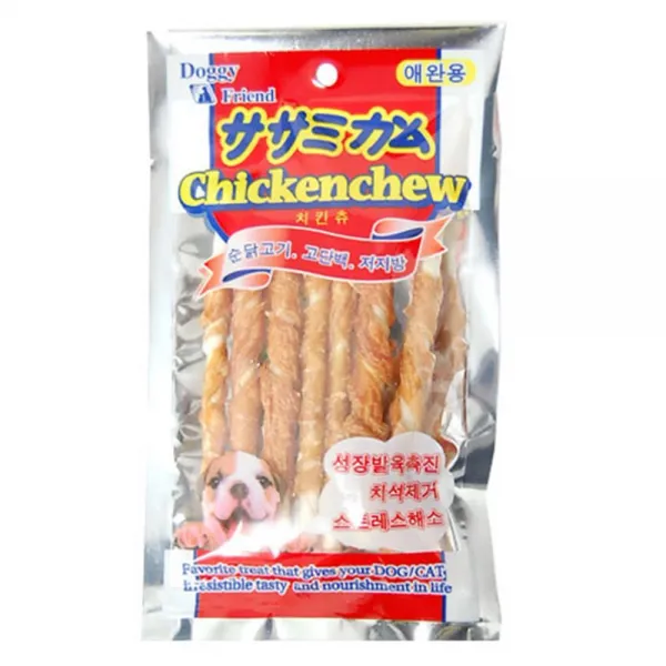 소령견 푸들 양치 치석제거 치킨 스틱껌 3봉 근질근질 맛난껌 치아튼튼, 1개