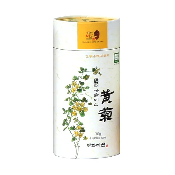 안동 보화다원 유기농 인증받은 고급 수제 국화차 황국 (노란국화), 1개, 30g