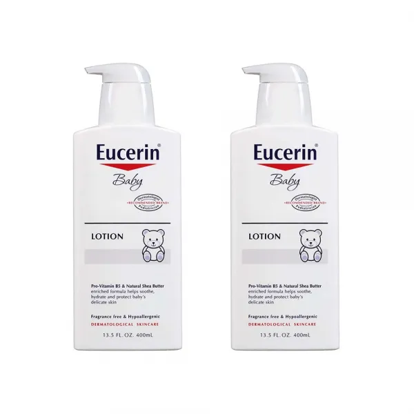 유세린 베이비 무향 저 자극성 바디 로션 Eucerin Baby Body Lotion 13.5oz 400ml 2팩, 1개