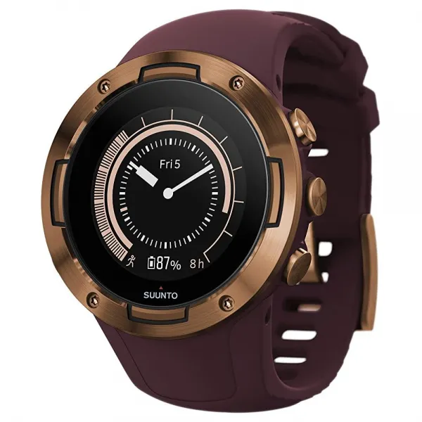 SUUNTO 5 경량 GPS 스포츠 시계 그래파이트/카퍼, Burgundy/Copper