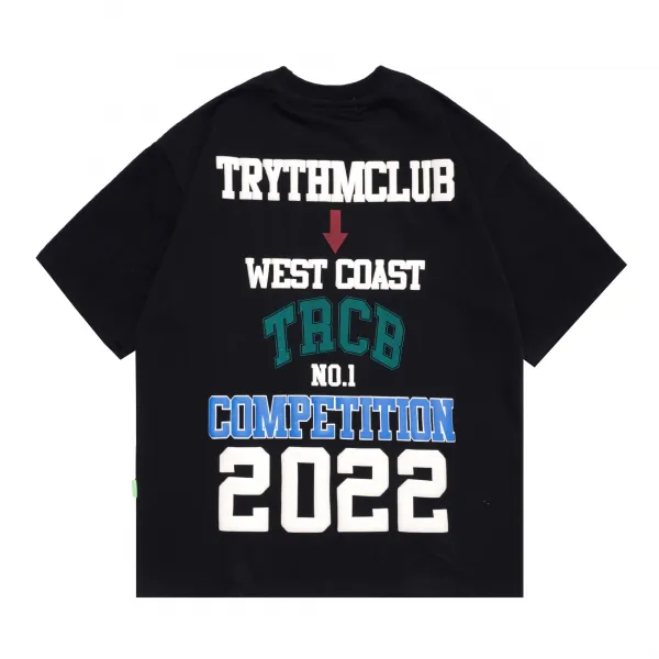 프린팅반팔티 앉아서 까먹다 블랙 여성 트렌드 스트릿 OVERSIZE 보이핏 볼륨 디자인감각 와이드 루즈핏 4603601030