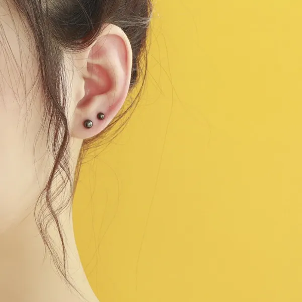 트렌드 작은 피어싱 925 여성 귀마개 냉담 무드 남자 귓구멍 심플링