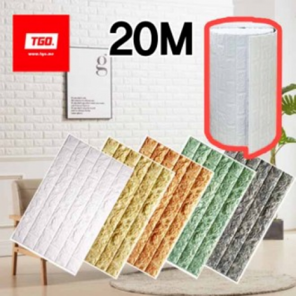 [티지오] 폼블럭 폼브릭 단열벽지 시트지 100cmx20M (