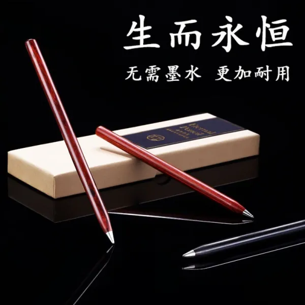 영구펜 다목 적 창의 금속 붓 아름답다 심 플 하 다 잉크 재미 없다 학생 개성 늙다 불사 연필 색깔 선물케이스, 상세페이지 참조
