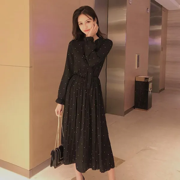 빅피플 미디 가을 B89 롱원피스 캐쥬얼 슬림핏 여성