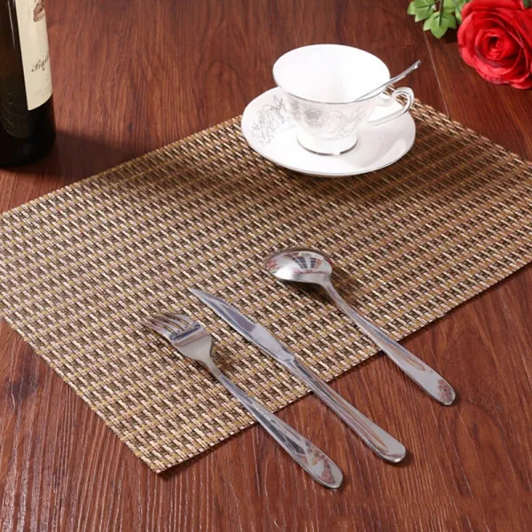 사랑 일생 식탁 깔개 양식 방석 방열 방열 식기 그릇 깔개 pvc 차탁자보 2편장 녹색 동량 45*30cm, 상세페이지 참조, 상세페이지 참조