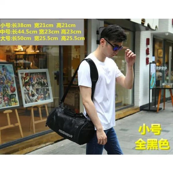[해외]남성가방 고참의 락구점 운동의 포남사가 휴대용 여행의 배낭의 대 헬스의 포여혜 위치의 단일을 걸고 어깨 원통은 농구의 훈련의 가방을 싼다