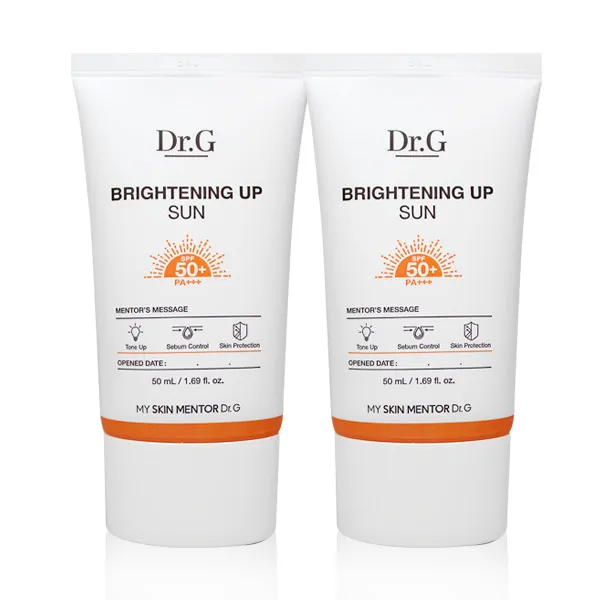 닥터지 브라이트닝 업 선 SPF50+ PA+++ 선블록/선크림/선로션, 2개, 50ml
