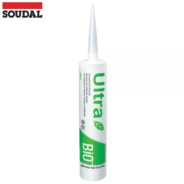 SOUDAL 에코씰 울트라 바이오 주방 아크릴 욕조용 실리콘 - 투명 백색 외