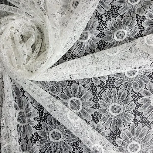 때깔나는레이스 인패브릭 면레이스 망사레이스 원단 TK80942, WHITE