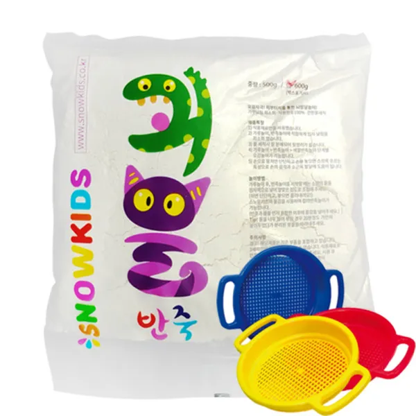  스노우키즈 괴물반죽 반죽놀이세트 가루놀이 미술놀이 상품선택:괴물반죽600g+클래식 모래놀이 체 랜덤 