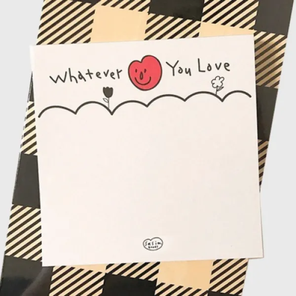 [바보사랑]사심굿즈 whatever you love 메모지