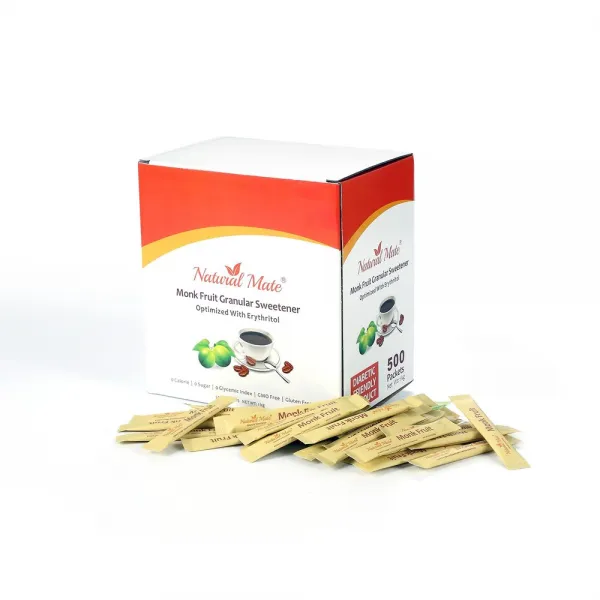 Natural Mate 네츄럴 메이트 나한과 몽크 프룻 스위트너 2g 500개입 Monk Fruit Sweetener Packets 500 Count, 1팩