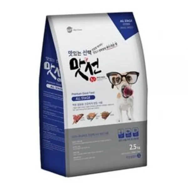 [AJN_3317634] 반려견 착한사료 맛선 2.5Kg S, 단일 수량